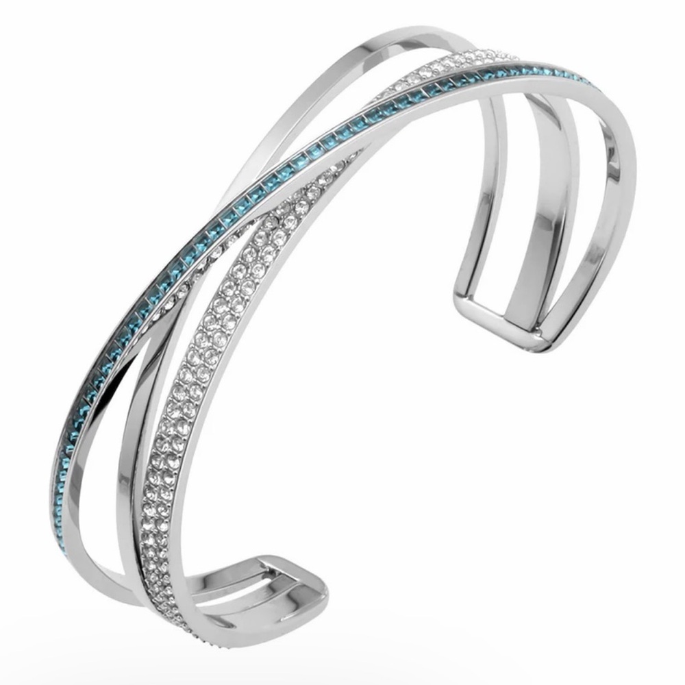 Swarovski Silver and Blue Crystal Bracelet NEW with original tags and boxes.